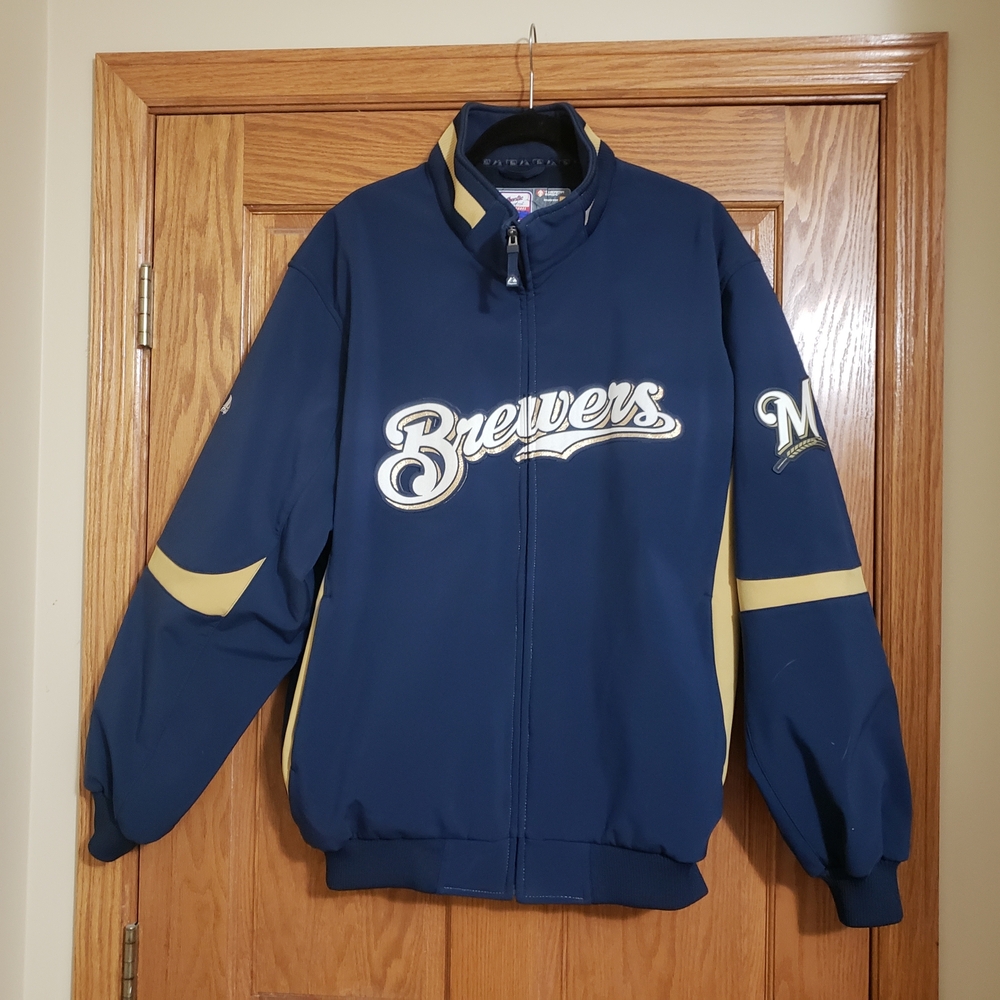 Brewers Navy and Gold Jacket